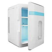 Mini Fridge,10L/Luxury Skin Care Refrigerator, Small Beverage Fridges for Bedroom Office Dorm Car Travel, AC/DC Cooler \u0026 Heat for Foods, Drink, Breast Milk Storage \u0026 Chill, White